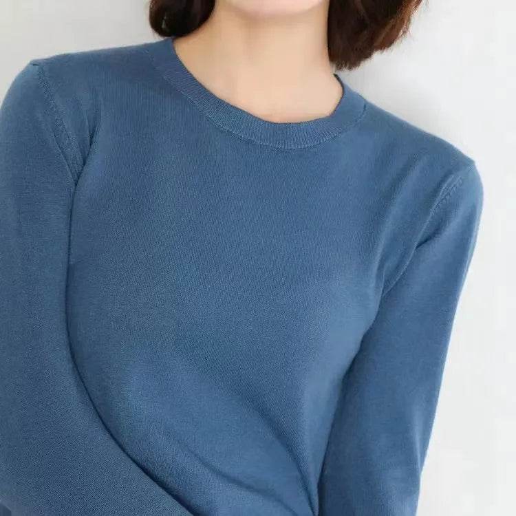 Women's Basic O-Neck Sweater - P12 Hub Europe