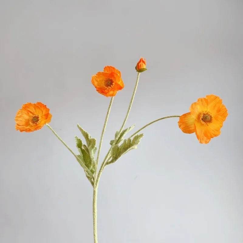 4 Head Artificial Flowers Bouquet Poppy Fake Flowers For Home Decor Garden Party Wedding Decoration Diy Accessories - P12 Hub Europe