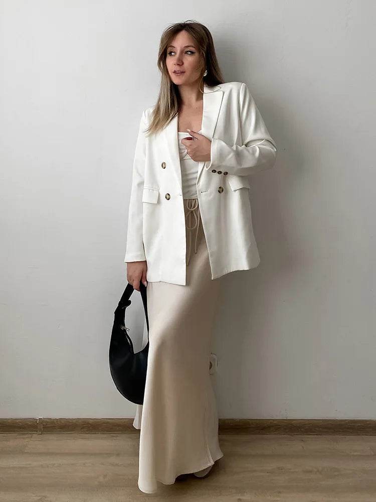 Women's Satin Maxi Skirt - P12 Hub Europe