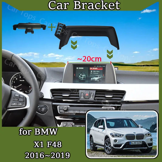 Mobile Phone Holder for BMW X1 F48 2016 2017 2018 2019 6.5" Screen GPS Screen Cell Stand Support Gravity Car Mount Accessories