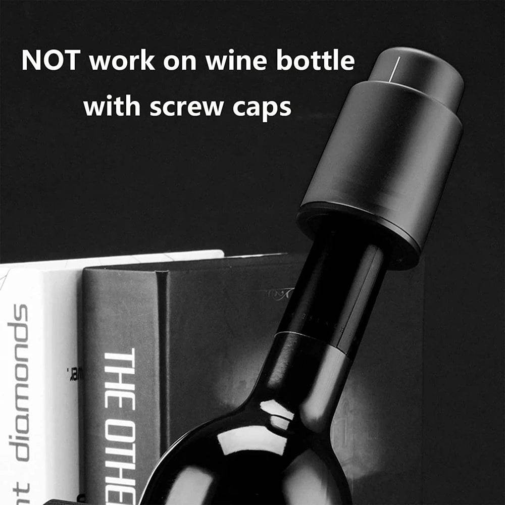 Wine Bottle Stoppers Reusable Wine Stoppers Vacuum Wine Preserver Wine Savers Vacuum Pump Corks Keep Wine Really Fresh - P12 Hub Europe