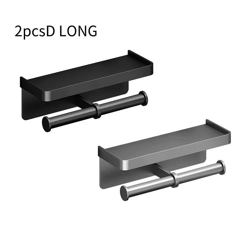 Toilet Paper Holder Wall-Mounted Aluminum alloy Toilet paper holder tissue rack Bathroom tissue holder Bathroom Accessories - P12 Hub Europe