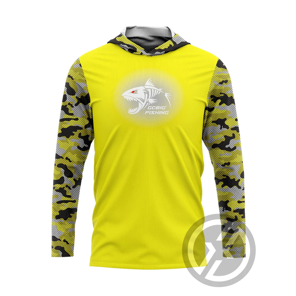 Huk Mens Outdoor Long Sleeve fishing clothes UV Clothing Hooded Coat Sunscreen Breathable Anti Mosquito Dry Thin Fishing Shirt