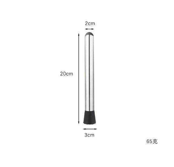 8 Inch Cocktail Muddler and Mixing Spoon, Stainless Steel Cocktail Muddler Home Bar Bartender Tool Barware Set - P12 Hub Europe