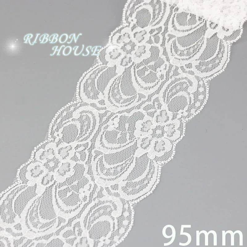 (5 yards/roll) white Lace ribbon fabric Webbing Decoration Lovely gift packing polyester Material - P12 Hub Europe