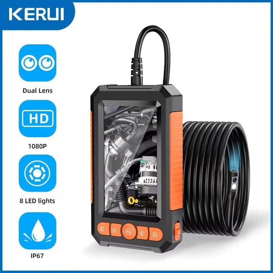 Borescope  8mm Dual/Single Lens 4.3" IPS, 1080P, IP67, LED