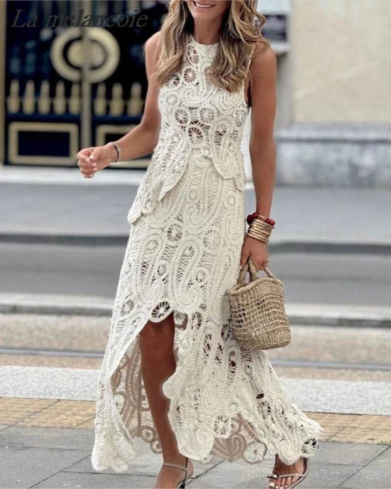 Crochet Irregular Skirt Set - P12 Hub Europe