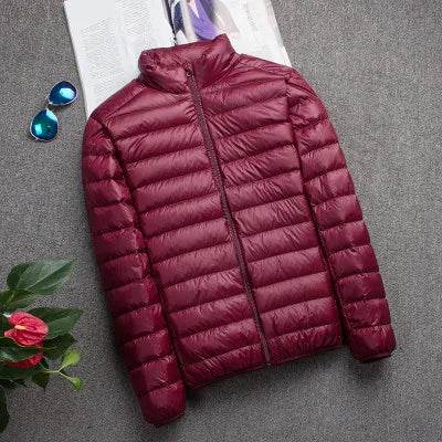 Men's Slim Hooded Down Jacket - P12 Hub Europe