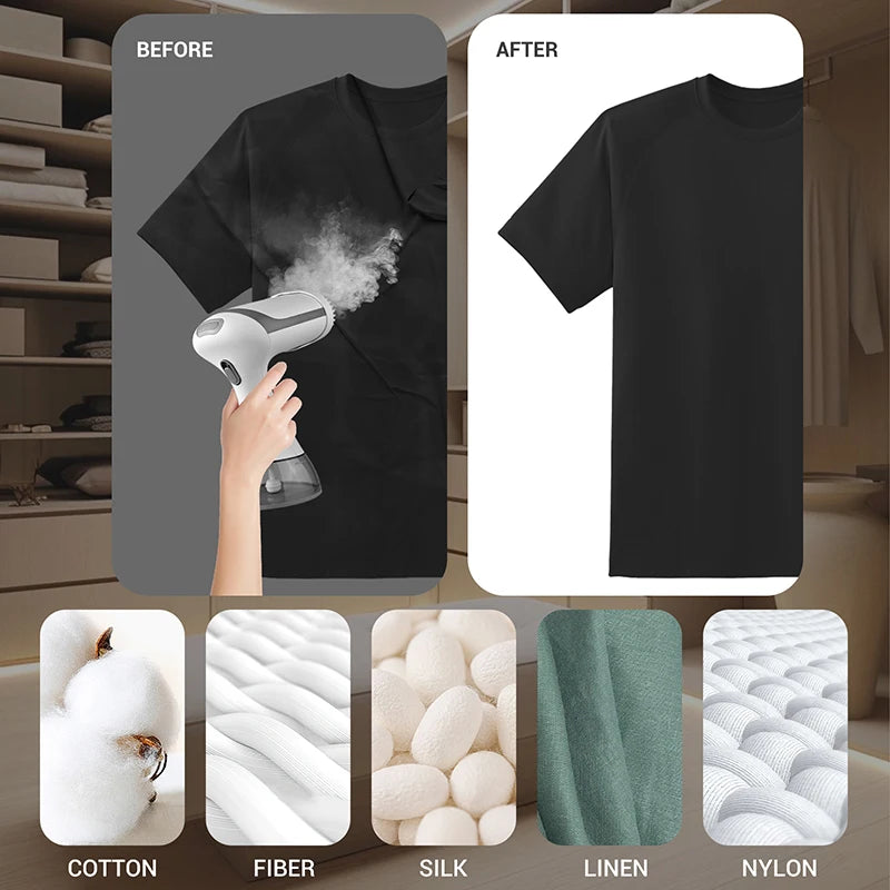 1500W Steam Iron Hand Holding Ironing Machine Iron For Clothes 350ML Household Travel  Steam Iron Portable Wet Ironing Machine