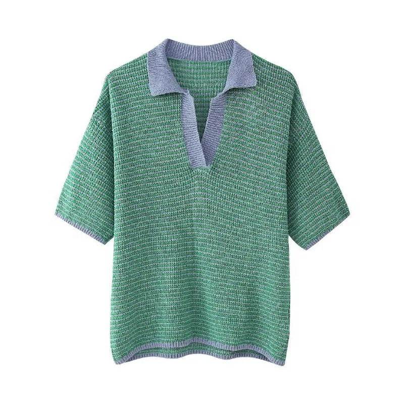 Summer Retro Knitted Shorts Set - P12 Hub Europe
