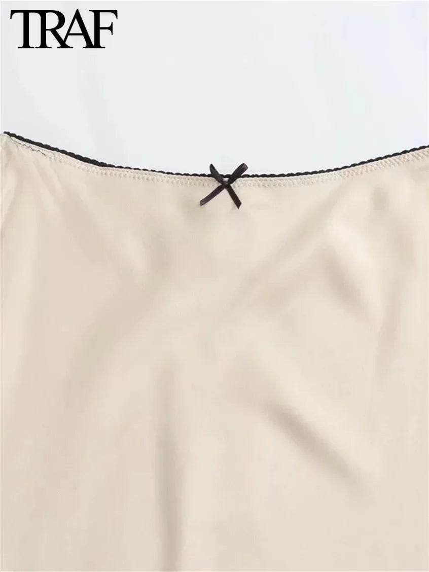 Spring Satin Bow Skirt - P12 Hub Europe