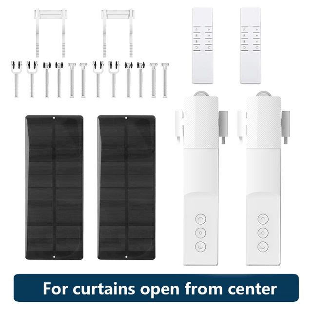 Zemismart Zigbee Smart Curtain Driver Robot Work with Solar Panel For 20-28mm Roman Rod Tuya Smart Life Alexa Homekit