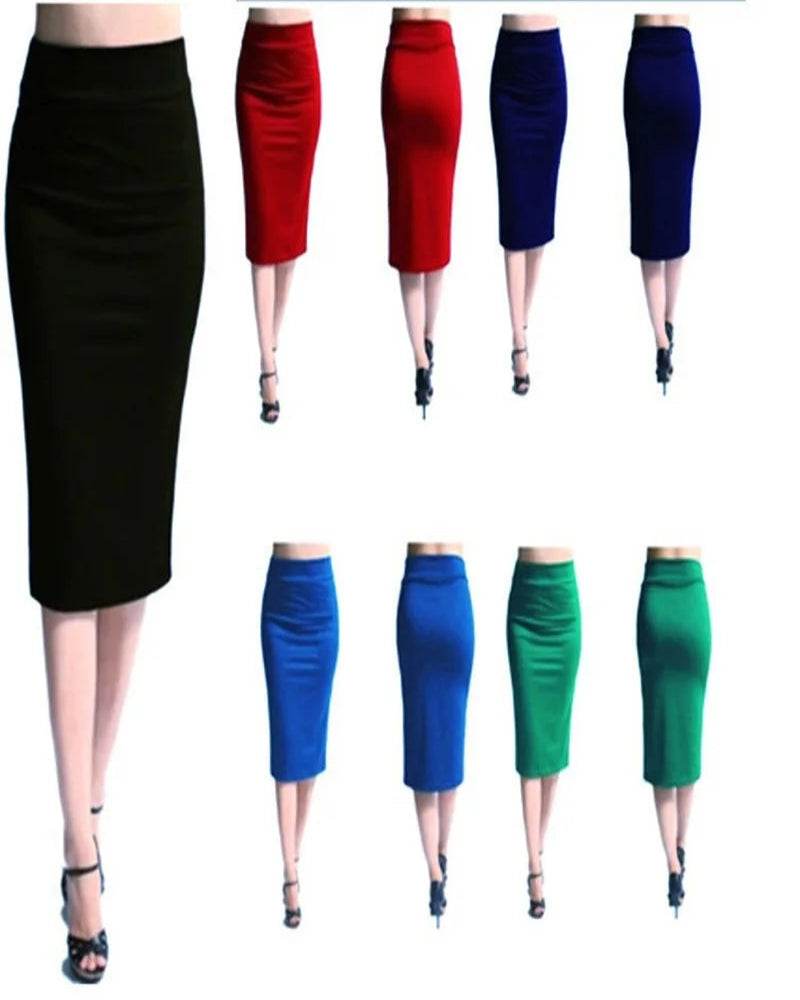 Women's High Waist Pencil Skirt - P12 Hub Europe