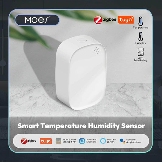 Temperature and Humidity Sensor Works with Alexa & Google - P12 Hub Europe