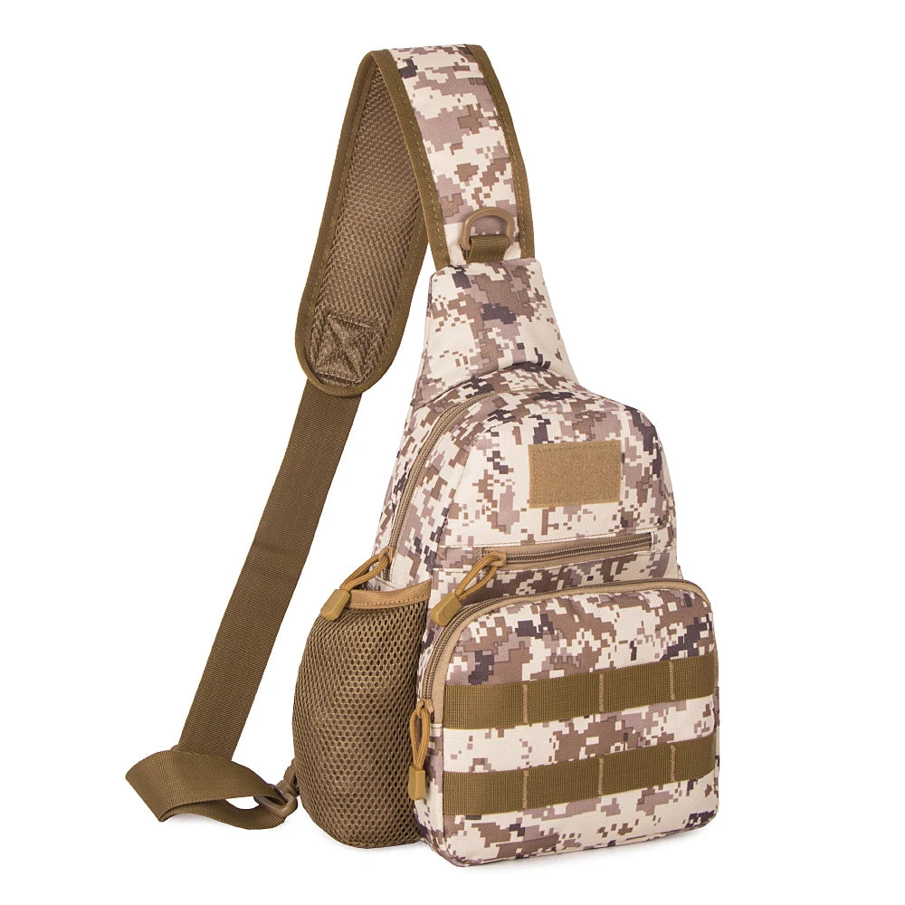 Chest Bag Tactical Shoulder Bag Men Outdoor Sling Multicam Camouflage Camping Travel Hiking Hunting Military Crossbody Bag Y6322
