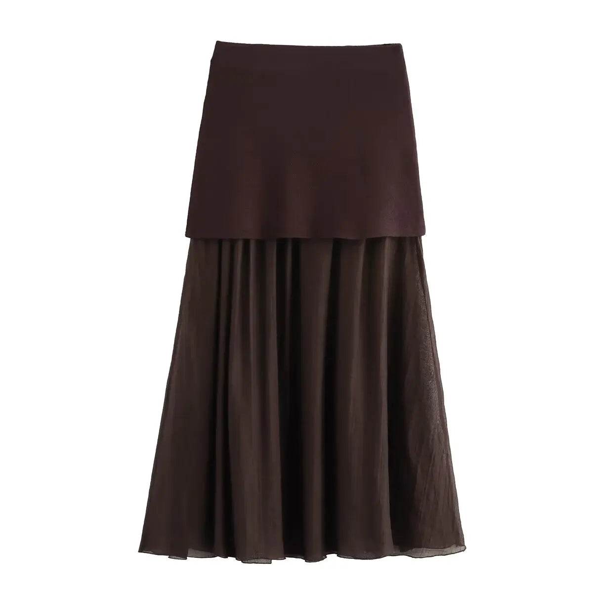 Wine Red Knit Skirt - P12 Hub Europe