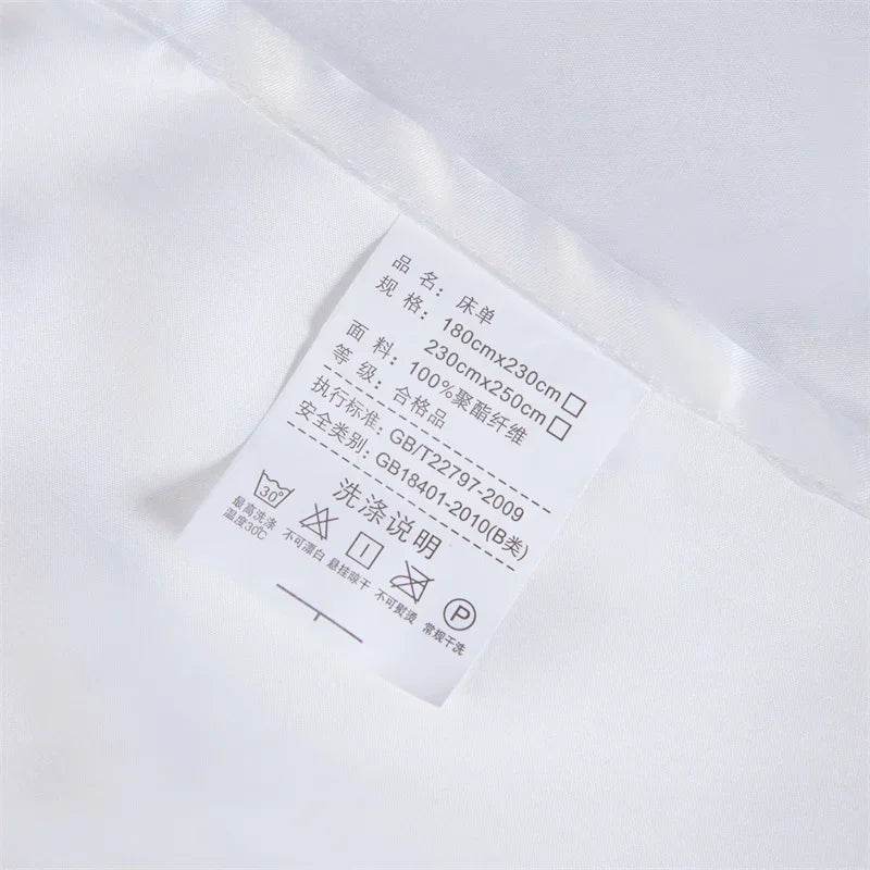 Silky Cooling Bed Sheet with 2 Pillow Cases Luxury Ice Silk Feel Twin Queen Flat Sheet Set Soft and Hypoallergenic Satin Sheets - P12 Hub Europe
