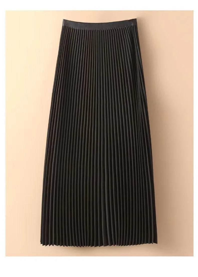 Women's Vintage Satin Midi Skirt - P12 Hub Europe