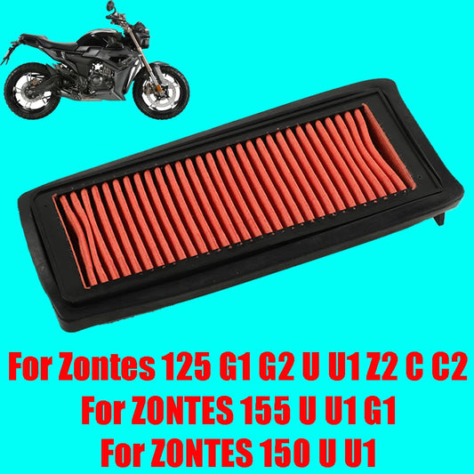 Motorcycle Air Filter Cleaner Intake Element For ZONTES G1-125 G2-125 U-125 U1-125 U-150 U1-150 U-155 U1-155 G1-155 C125 C2-125
