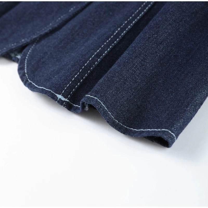 Vintage Denim Crop Top Set - P12 Hub Europe