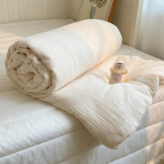 1pc Washed Cotton Duvet Queen/King Air Condition Quilt for Summer Cooling Skin-Friendly Plain Summer Blanket Comfortable 이불 사계절 - P12 Hub Europe