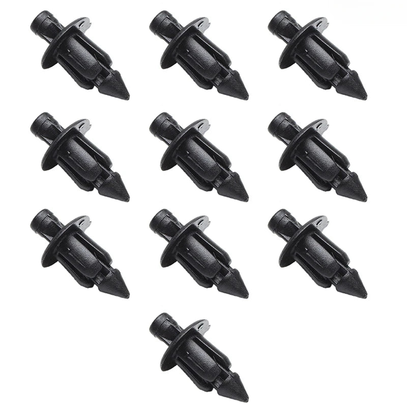 10/20/30PCS 6mm Black Rivet Fairing Body Trim Panel Fastener Screw Clips For Honda Suzuki Kawasaki Motorcycle Accessories Parts