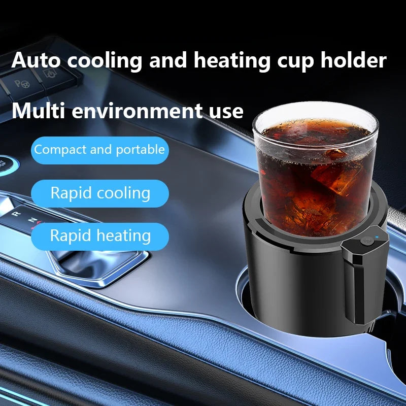 Car Heating Cooling Cup 12V and 24V 36W 2-in-1 Car Office Cup Warmer Cooler Smart Cup Mug Holder Beverage Drink Refrigerator