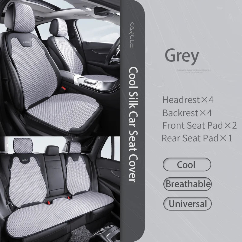 Universal Breathable Car Seat Covers Durable Car Seat Covers Full Set Sweat Absorption Auto Seat Cushion Pad Car Accessories