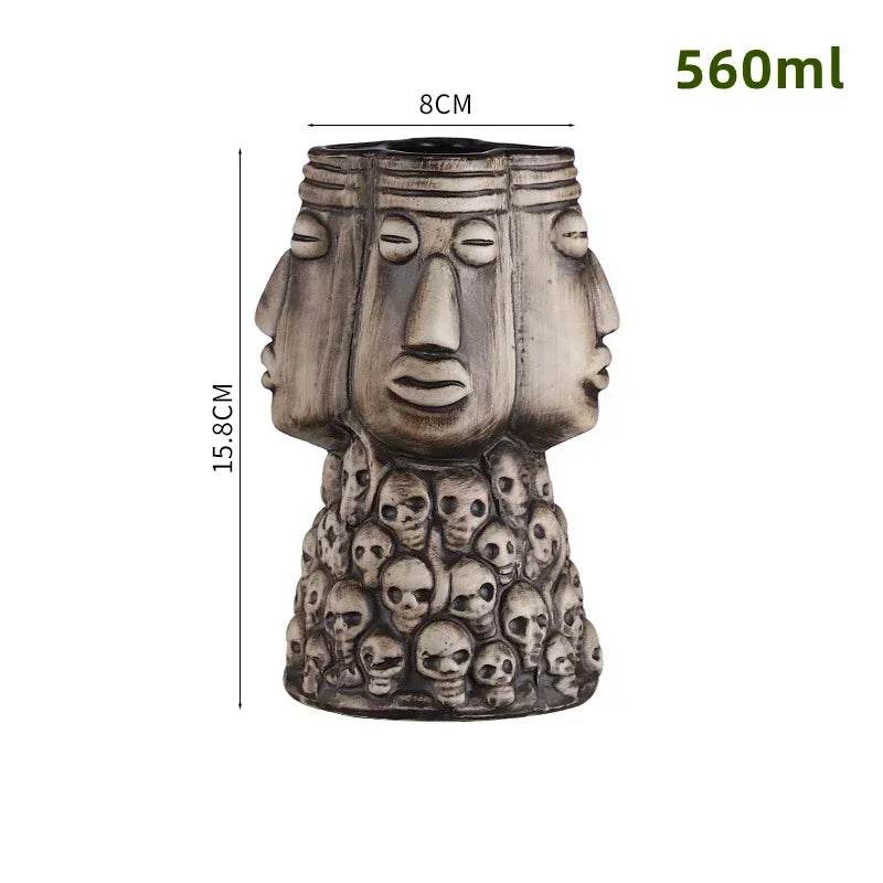 60 Types Ceramic Hawaii Tiki Mugs Creative Cocktail Glasses Beer Glass Martini Glasses Wine Glass Funny Cup Gift for Men - P12 Hub Europe