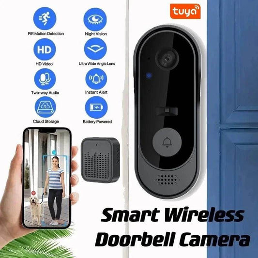 Video Doorbell | 1080P, Night Vision, IP65, 1000mAh Battery - P12 Hub Europe
