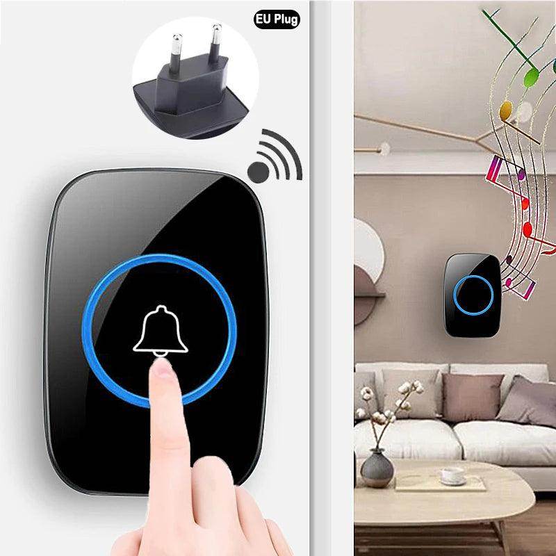 Doorbell Wireless | 300M, 38 Ringtones, Flashing LED - P12 Hub Europe