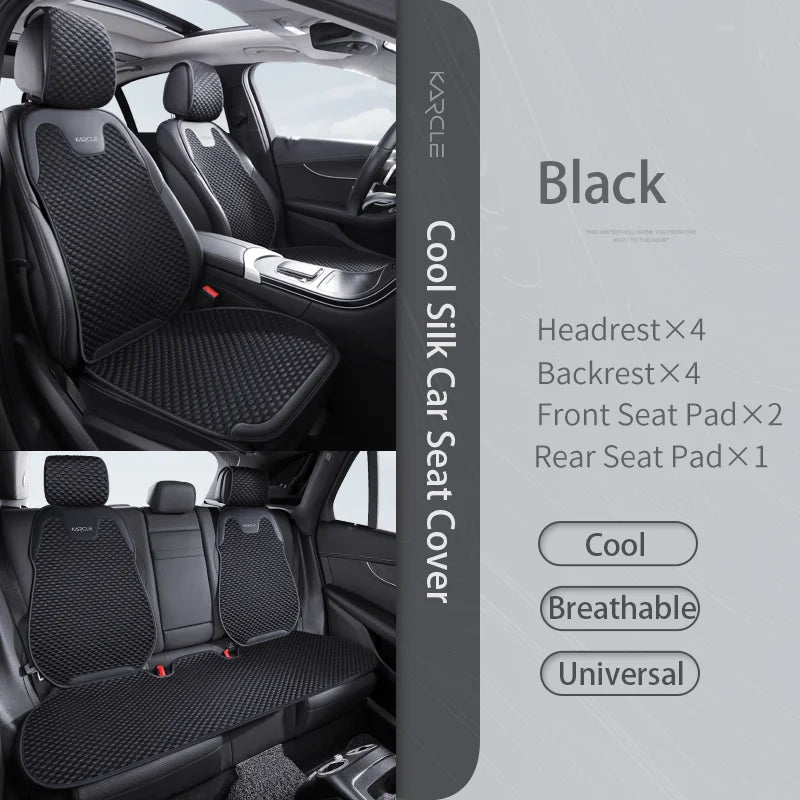 Universal Breathable Car Seat Covers Durable Car Seat Covers Full Set Sweat Absorption Auto Seat Cushion Pad Car Accessories