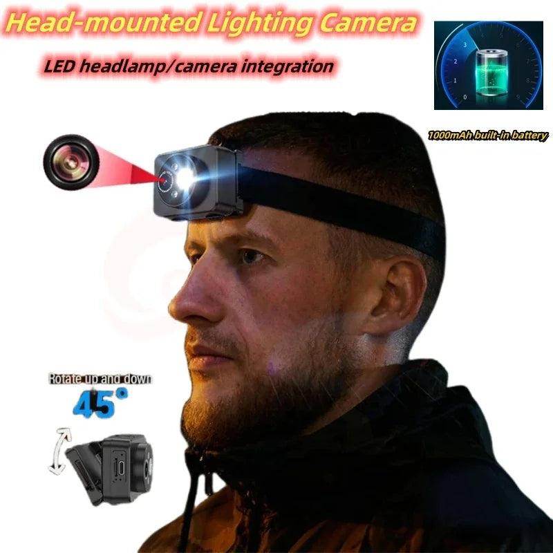 Action Camera 1080P Headlamp Hands-Free, Built-in Light - P12 Hub Europe