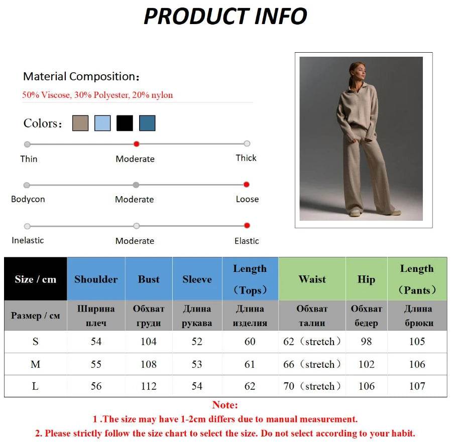 Bornladies Winter Knitted Pants Set - P12 Hub Europe