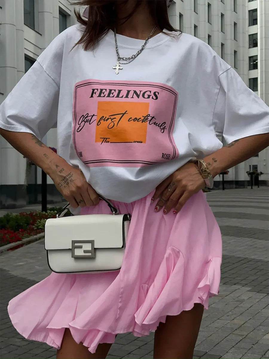 Women's White Ruffle Mini Skirt - P12 Hub Europe