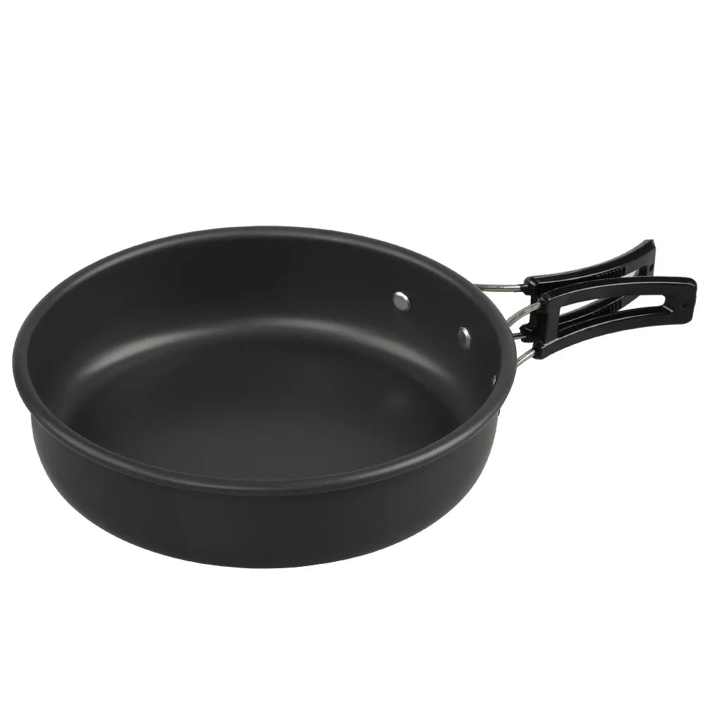 Camping Alloy Cooking Pan 18cm 20cm 22cm Non-Stick Fry Pan