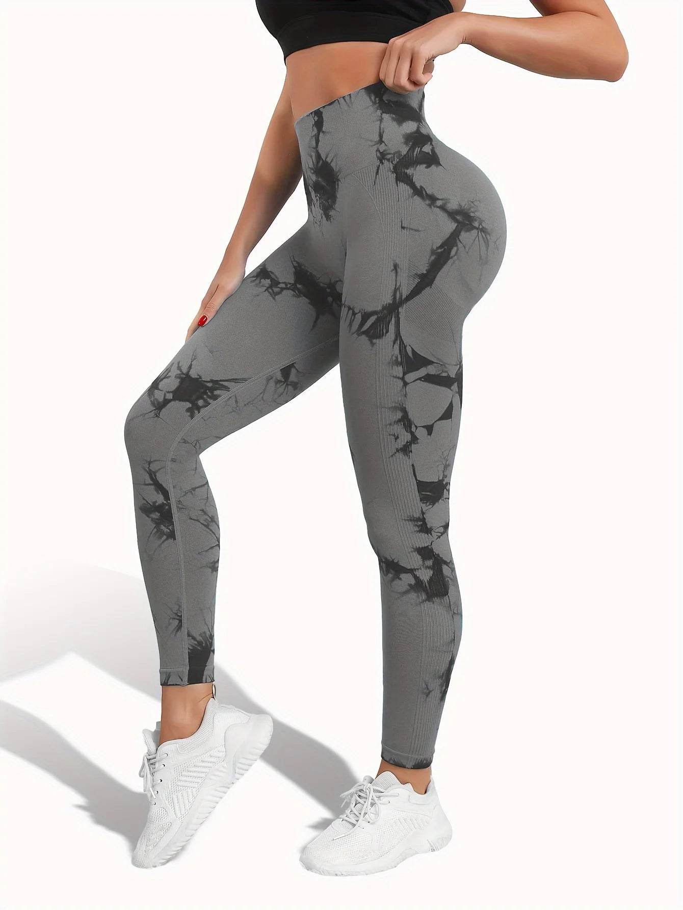 Tie Dye Seamless Butt Lift Leggings - P12 Hub Europe