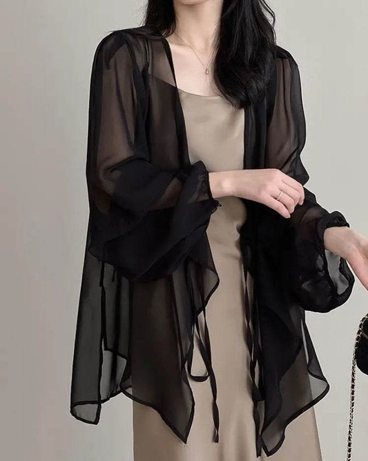 Women's V-neck Chiffon Loose Shirt - P12 Hub Europe
