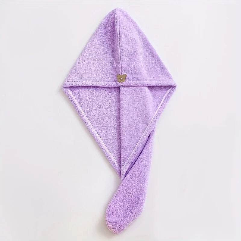 1pc Quick-Drying Hair Cap For Women Absorbent Coral Fleece Shower Cap With Thickened Towel For Hair Drying And Wrapping - P12 Hub Europe