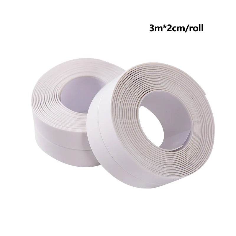 1pc Bathroom Waterproof Wall Stickers Sealing Tapes PVC Adhesive Sealing Strips Sink Edge Tape Kitchen Bathroom Accessories - P12 Hub Europe