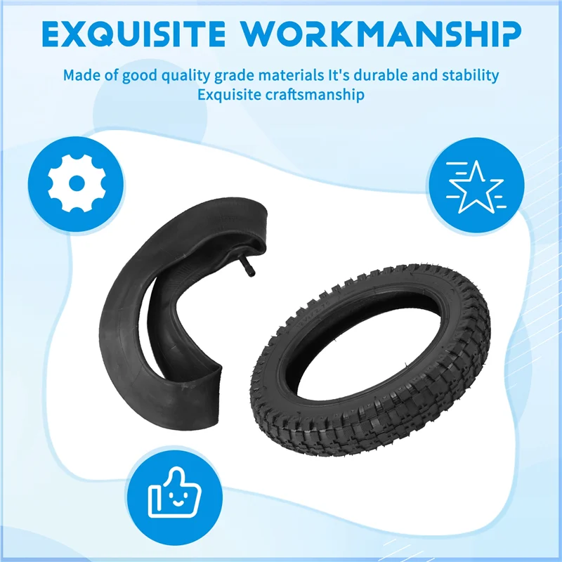 H5-Motorcycle Bike 12 1/2X2.75 Tire Inner+Outer Tire For 47Cc 49Cc Dirt Pit Bike Motorcycle Bike