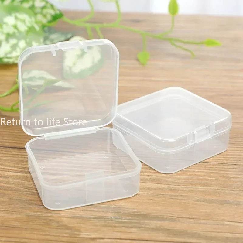 PP Storage Box Mini Transparent Plastic Case Container Square Rectangle Packaging Box for Jewellry Beads Small Items - P12 Hub Europe