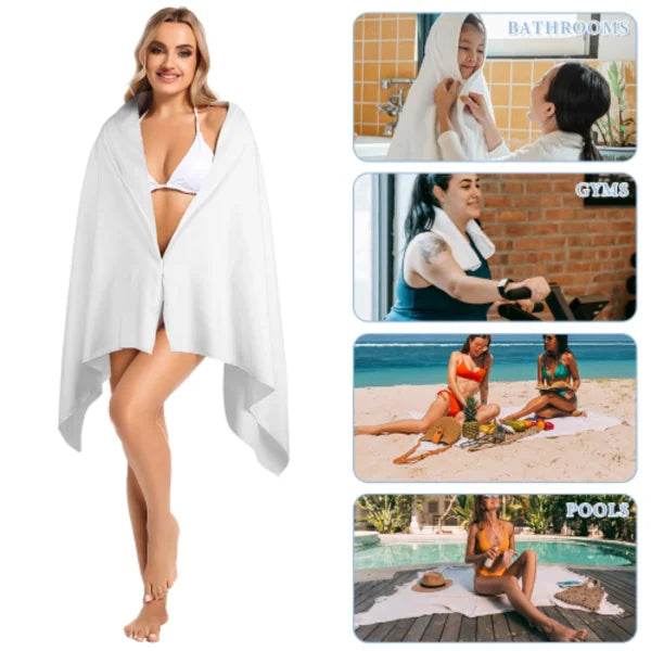 Personalized Custom Boat Name Beach Towel Nautical Striped Bath Towel for Adults Soft Quick Dry Perfect for Travel and Pool - P12 Hub Europe