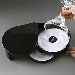 3-layer ABS Rotating Cocktail Seasoning Box, Bar Wine Accessories, Mixed Salt and Sugar Box, Bar Bartender Mixer Toolbox - P12 Hub Europe