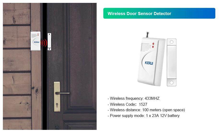 Alarm KERUI WiFi Smart 110dB - P12 Hub Europe