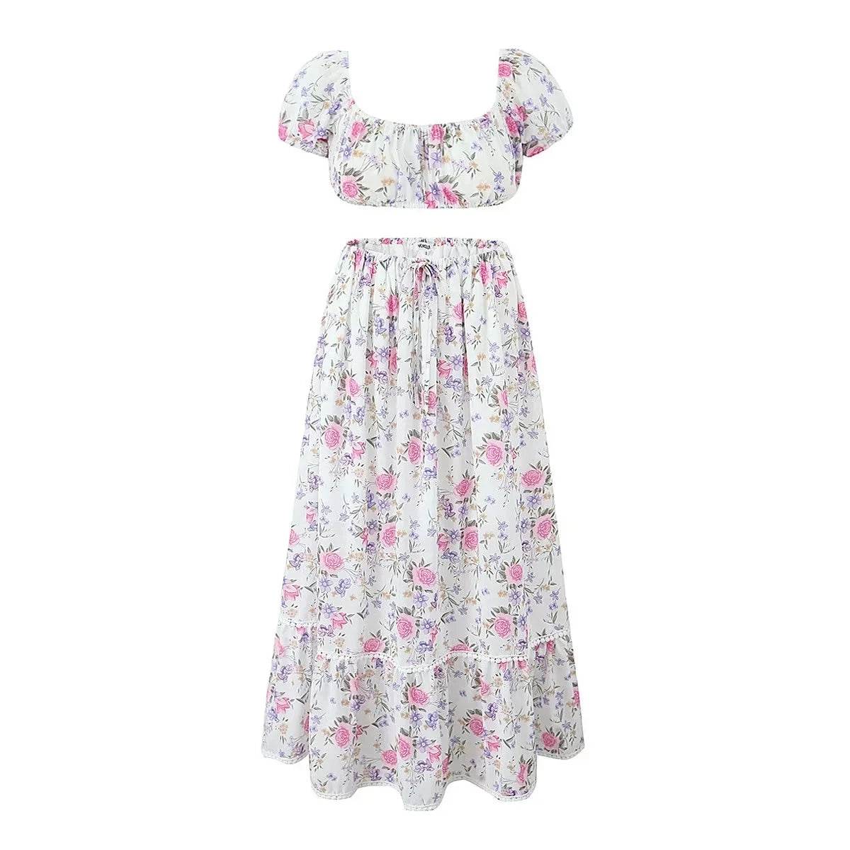 White Lace Beach Skirt Set - P12 Hub Europe