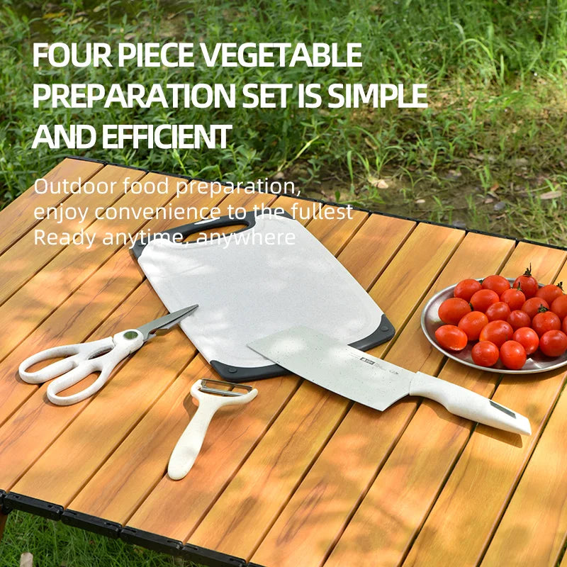 LTHW Outdoor cooking portable set; camping utensils; equipment supplies; camping cookware storage bag; barbecue tools.