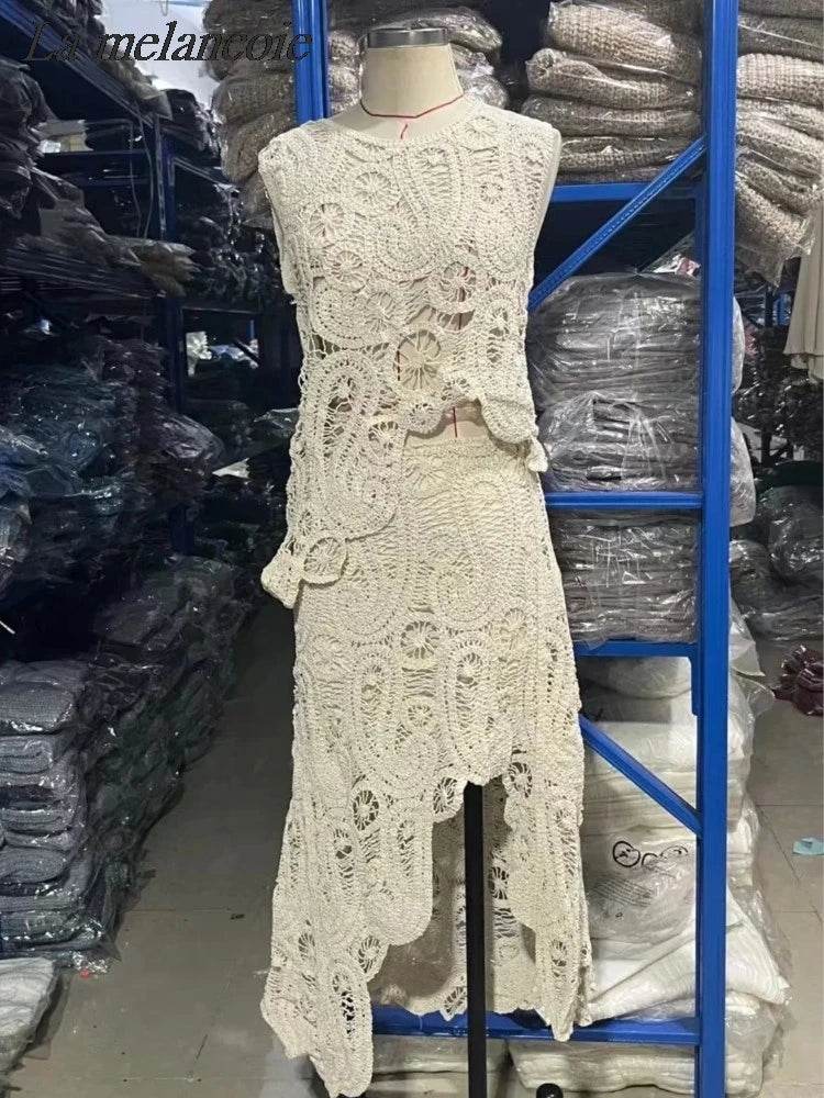 Crochet Irregular Skirt Set - P12 Hub Europe