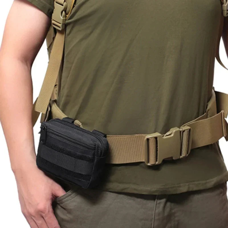 Men's Military Waist Pouch Fanny Pack Utility Bag for Camping Hunting - Mobile Accessory