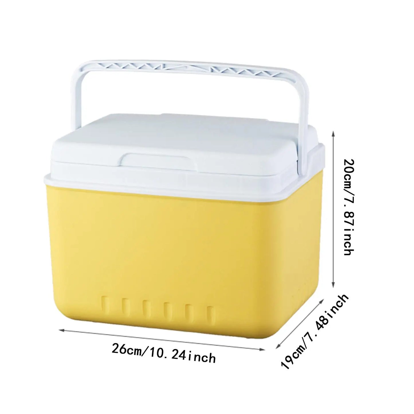 Insulated Cooler Hard Bucket with Handle Organizer for Picnic Beach Barbecue